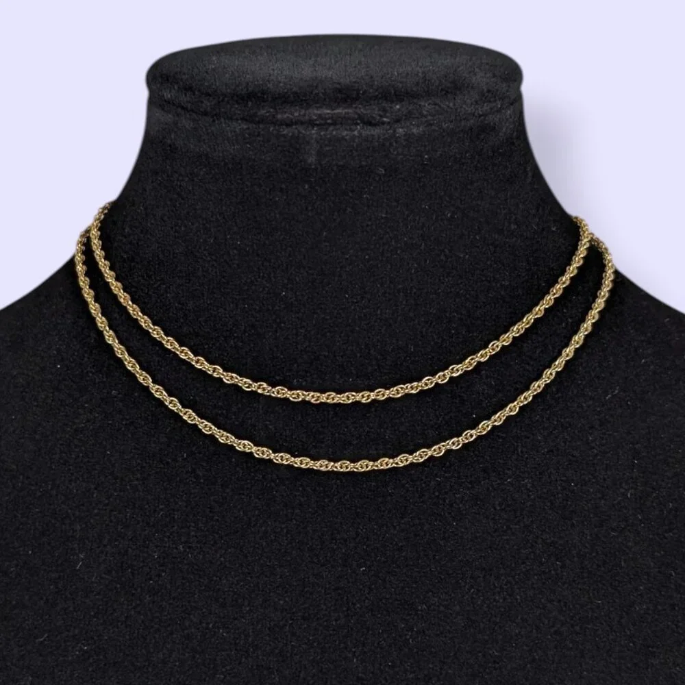 V. Dainty Rope Chain Necklace - Picture 1 of 5